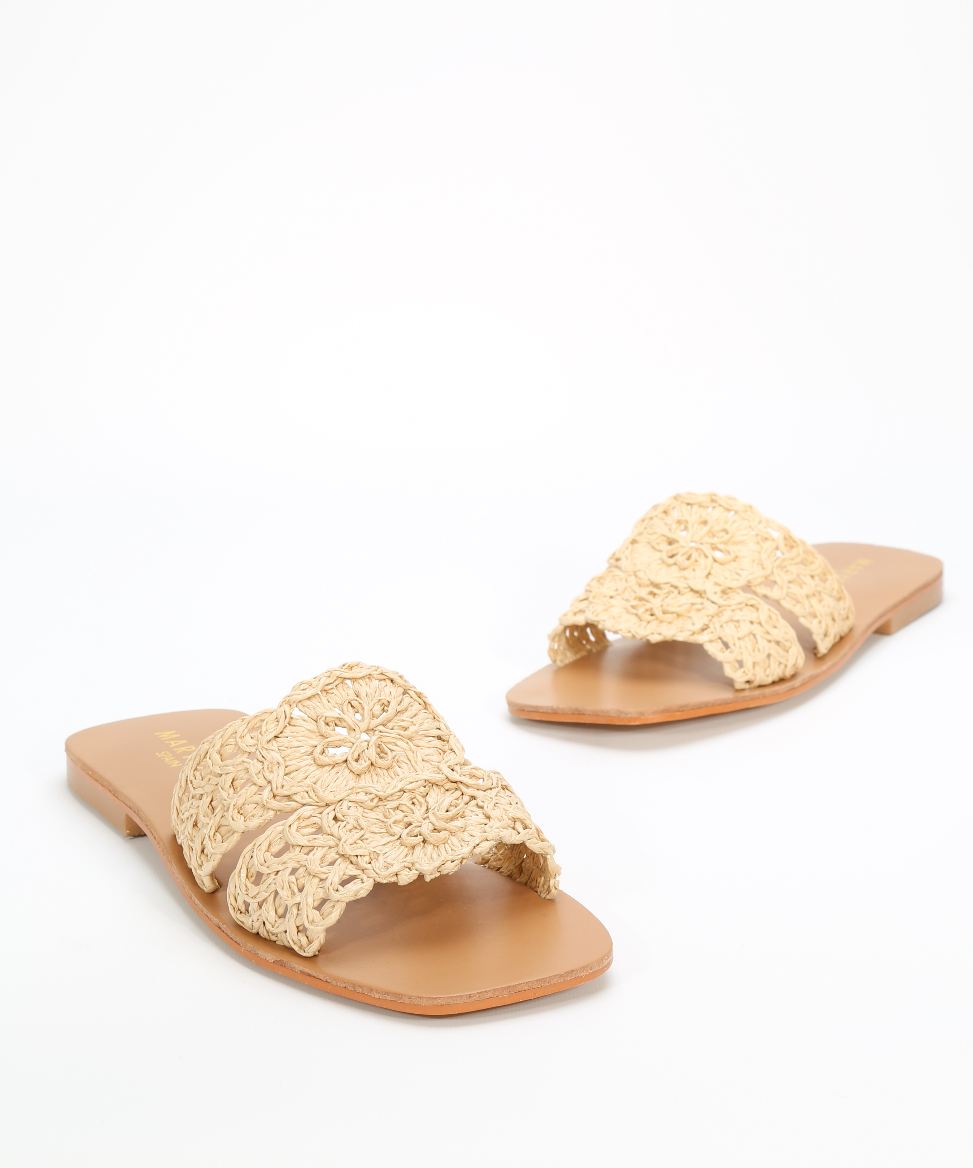 Sandalias planas rafia image number null